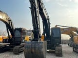 2023 Hyundai 220 crawler excavator, front view