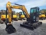 2024 Sany SY50U crawler excavator, front three-quarter view