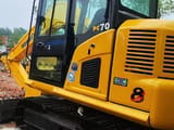 2023 Komatsu PC70 mini excavator, side view
