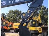 2023 Hyundai R220LC-9S crawler excavator, close-up of boom and bucket
