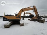 2015 Hyundai R220LC-9N crawler excavator, rear three-quarter view