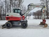 2019 Takeuchi TB295W wheel excavator, side profile view