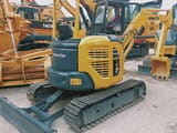 Komatsu PC30MR mini excavator, rear three-quarter view