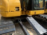 2021 Caterpillar 308C mini excavator side view of cab and tracks