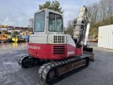 2007 Takeuchi TB180FR crawler excavator, rear three-quarter view