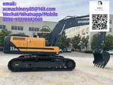2026 Hyundai HX220L crawler excavator, side profile view