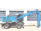 2019 Fuchs MHL320F material handler, side profile view