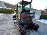 2024 Volvo ECR50 mini excavator, rear three-quarter view