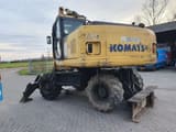 2006 Komatsu PW180-7K wheel excavator rear three-quarter view