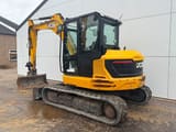 2019 JCB 86C-1 mini excavator, rear three-quarter view