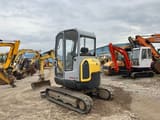 2009 Wacker Neuson 28Z3 mini excavator, rear three-quarter view