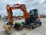 2021 Doosan DX85R crawler excavator, side view