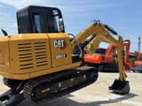 2024 Caterpillar 306E2 mini excavator, rear three-quarter view