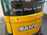 Sany SY18C mini excavator rear view