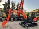 2022 Doosan DX60-9C mini excavator, side view