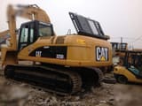 2018 Caterpillar 325DL crawler excavator, rear three-quarter view