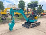 2024 Kubota U17 mini excavator, front three-quarter view