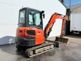 2020 Kubota KX037-4 mini excavator, rear three-quarter view
