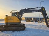 2018 Volvo ECR145CL crawler excavator side view