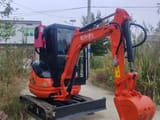 2023 Kubota U-20 mini excavator, front three-quarter view