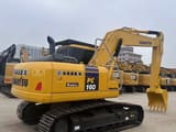 2023 Komatsu PC160 crawler excavator, rear three-quarter view