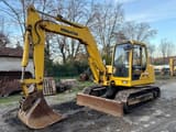 2006 Komatsu PC110 crawler excavator, side view