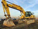 2022 Komatsu PC450 LC crawler excavator, side view