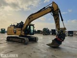 2017 Caterpillar 320FL crawler excavator side view