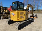 2023 Caterpillar 305C mini excavator rear three-quarter view