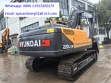 2023 Hyundai R220LC-9S crawler excavator, rear three-quarter view