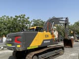 2025 Volvo EC210 crawler excavator, rear three-quarter view