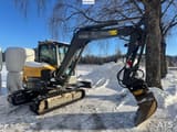 2018 Volvo ECR58D mini excavator, side view