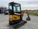 2022 Sany SY18C mini excavator, rear three-quarter view