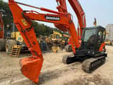 2020 Doosan DX60 crawler excavator, front three-quarter view
