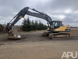 2013 Volvo EC220DL crawler excavator, side profile view