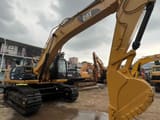2023 Caterpillar 336D2 crawler excavator, low-angle side view