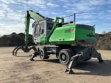 2015 Sennebogen 818 M wheel excavator, rear three-quarter view