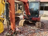 2017 Kubota KX155-5 mini excavator, front view