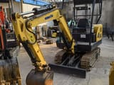 2023 Komatsu PC20MR mini excavator, front three-quarter view