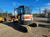 2019 Bobcat E50 mini excavator, rear three-quarter view