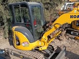 Komatsu PC30MR mini excavator, rear three-quarter view