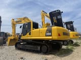 2023 Komatsu PC350-8 crawler excavator, rear three-quarter view