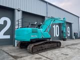 2019 Kobelco SK210LC-10 crawler excavator, rear three-quarter view