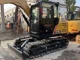2026 Sany SY75C mini excavator, front three-quarter view