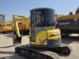 2023 Yanmar ViO55 mini excavator, three-quarter view
