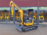 XCMG XE27E mini excavator, side view