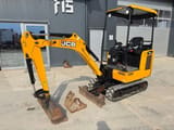 2022 JCB 16C-1 mini excavator, side view