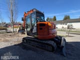 2023 Hitachi ZX85US-6 excavator, rear three-quarter view