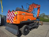 2018 Doosan DX210W-5 wheel excavator, rear three-quarter view
