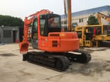 2022 Hitachi ZX75US crawler excavator, rear three-quarter view